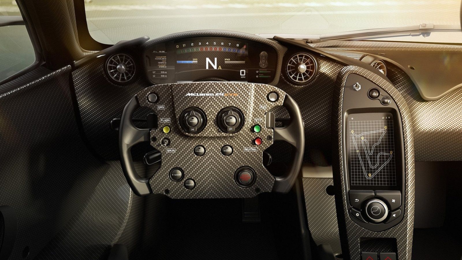 Εντυπωσιακό και συνάμα άθικτο το εσωτερικό της McLaren.